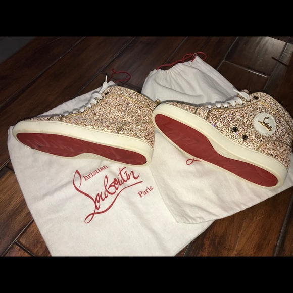 Christian Louboutin Shoes - Authentic Christian Louboutin Glitter Sneakers 38